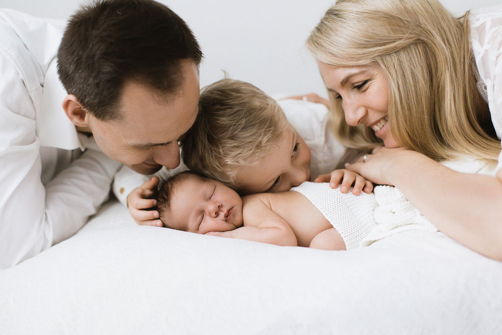 Neugeborenenfotos mit Herz