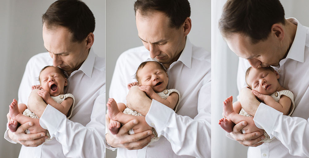 Baby und Papa fotos